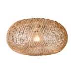 Good&Mojo Deckenleuchte Arizona Rattan Natural S | Geeignet für 1x E27 