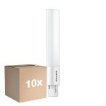 Mehrfachpackung 10x Philips CorePro PL-S LED 5W - 830 Warmweiß | 2-Pins - Ersatz Für 11W