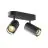 SLV Asto Aluminium Spot Schwarz | Geeignet für 2x GU10
